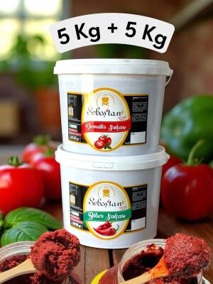 Avantajlı 2'Li Biber ve Domates Salçası (5kg+5kg) - Seboş'tan