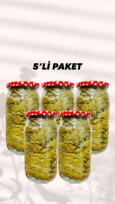KURU BASIM (ZEYTİNYAĞLI SARMALIK )ASMA YAPRAĞI 5'Lİ PAKET - Seboş'tan